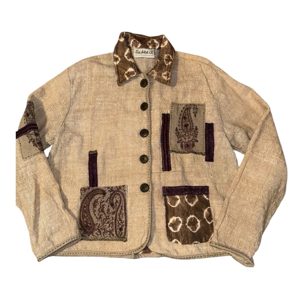 90s vintage ‘Flashback’ button up jacket